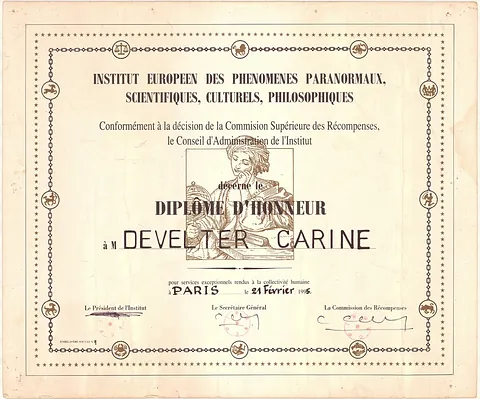 Diploma Carine Develter